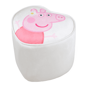 Pouf enfant coeur Peppa Pig