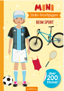 arsEdition MINI-Sticker-Anziehpuppen – Beim Sport