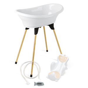 Pack transat baignoire bébé Vasco 5, blanc muguet