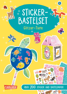 Sticker-Bastelset: Glitzer-Tiere