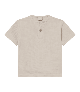 Mousseline T-shirt solmig beige