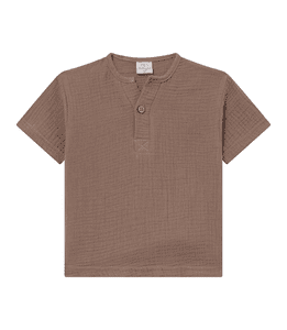 Musselin T-Shirt solmig braun