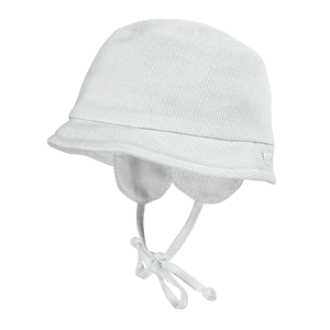 Chapeau gris clair-blanc