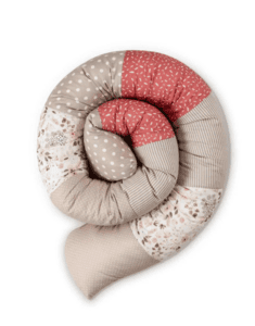 Cama bebé serpiente flores rosas 200 cm
