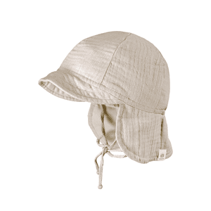 S child cap muslin beige