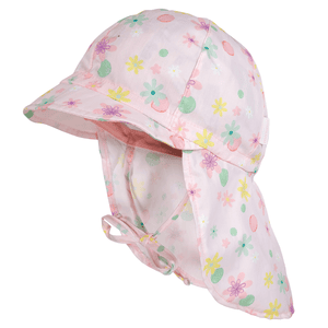 S child casquette rose fleur-dots- flower