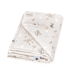 Plaid bébé jersey doublé savane beige 70x100 cm