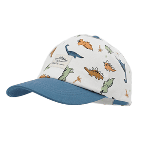 Casquette Dino blanc laine/denim