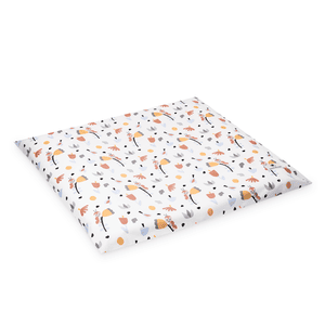 Housse pour matelas à langer Organic Crazy Flowers 85x75 cm