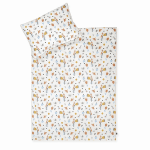 Parure de lit enfant Organic Crazy Flowers 100x135 cm