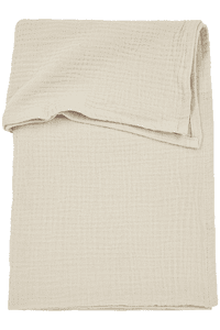 Bettlaken pre-washed Musslin uni soft sand 100 x 150 cm