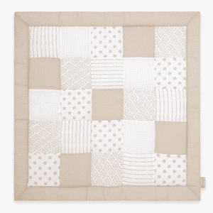 emma & noah Tapis d'éveil patchwork Essential beige 140x140 cm