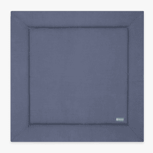 emma & noah Krabbeldecke Mini Pique Essential Blau 120 x 120 cm