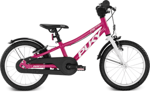 Kinderfiets CYKE 16 vrijloop, berry/white