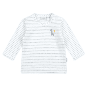 Langarmshirt Giraffe Grau Melange