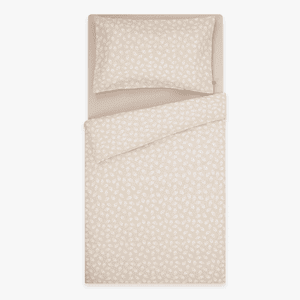 emma & noah Parure de lit enfant Floral sand 100x135 cm