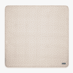 emma & noah Krabbeldecke Floral Sand 120 x 120 cm