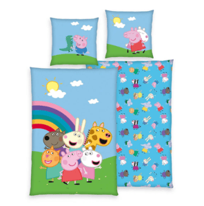 Parure de lit enfant Peppa Pig Friends 135x200 cm