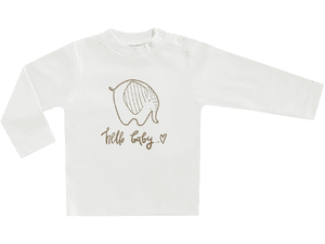 Shirt met lange mouwen BABY ON TOUR uit white
