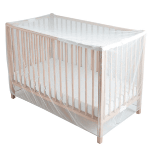 tinéo Moustiquaire pour lit enfant intégrale zip blanc 60x120/70x140 cm