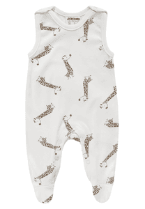 BABY ON TOUR romper uit white allover