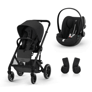 Kinderwagen Balios S Lux Black Moon Black inklusive Babyschale Cloud G i-Size Plus Moon Black und Adapter