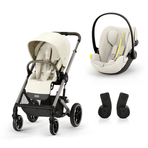 Kinderwagen Balios S Lux Taupe Seashell Beige inklusive Babyschale Cloud G i-Size Plus Seashell Beig und Adapter