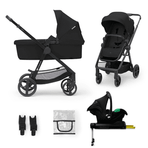 Classic Black Ny 4 i 1 Mink Pro barnevogn + understell