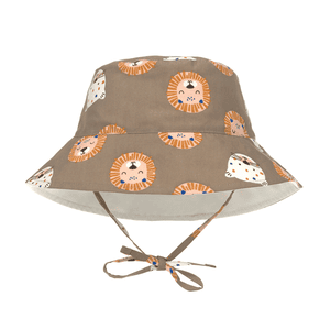 Chapeau UV chat sauvage marron