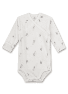 Wrap bodysuit pitkähihainen pois white