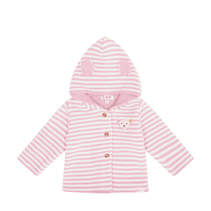 Strickjacke Stripes Silver Pink
