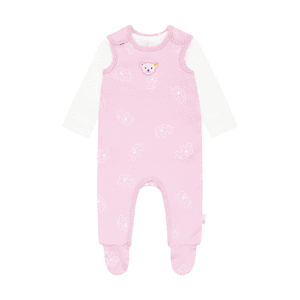 Set tutina + maglietta a maniche lunghe GOTS - Rosa