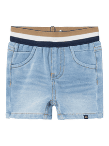 Shorts Light Denim Lang Nbmsilas Blauw Denim