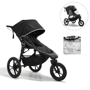 Carrito de bebé Sport Summit X3 Midnight  Black con protector para lluvia