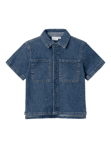 Jeanshemd Nmmpeter Dark Blue Denim