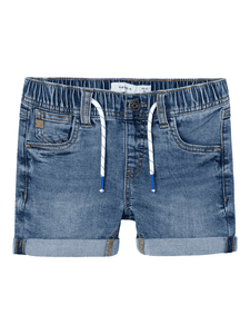 Jeans shorts Nmmryan Medium Blauw Denim