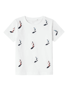 T-Shirt Nmmhelur Bright White