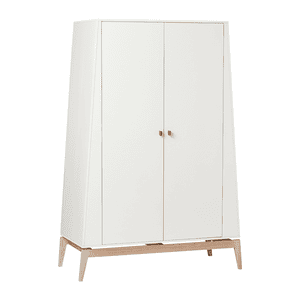 Armoire enfant 2 portes Luna grande bois blanc