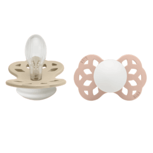 Blush Nachtfopspeen Infinity Glow symmetrische speen 6-18 maanden Vanille/ 2 stuks.