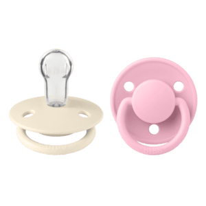 Schnuller De Lux Ivory/Baby Pink 0-36 Monate, 2 Stk.