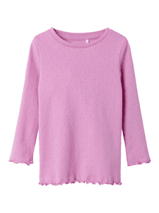 Shirt met lange mouwen Nmfnimisa Fuchsia Roze