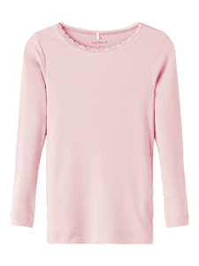 Shirt met lange mouwen Nmfkab Parfait Pink