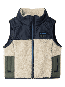 Teddy-vest Nmmmall Dark Sapphire