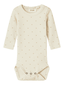 Lil'Atelier Langarmbody Nbfgago Turtledove Heart