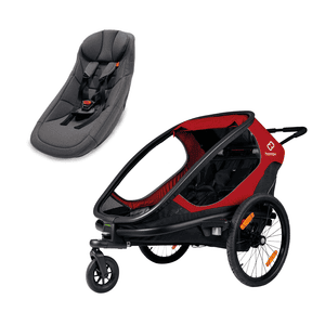 Kinderfietskar Outback met kinderzitje rood/zwart