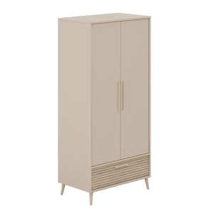 Kleiderschrank Eefje 2 türig mit Lade cashmere beige