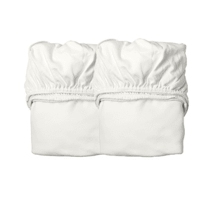 Spannbettlaken für Babybett 2er-Pack snow