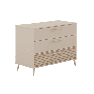 Kommode Eefje mit 3 Laden cashmere beige