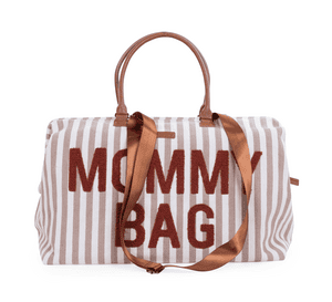 Mommy Bag Sac à langer rayé Nude Terracotta