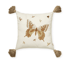 Broderad barnkudde Butterfly